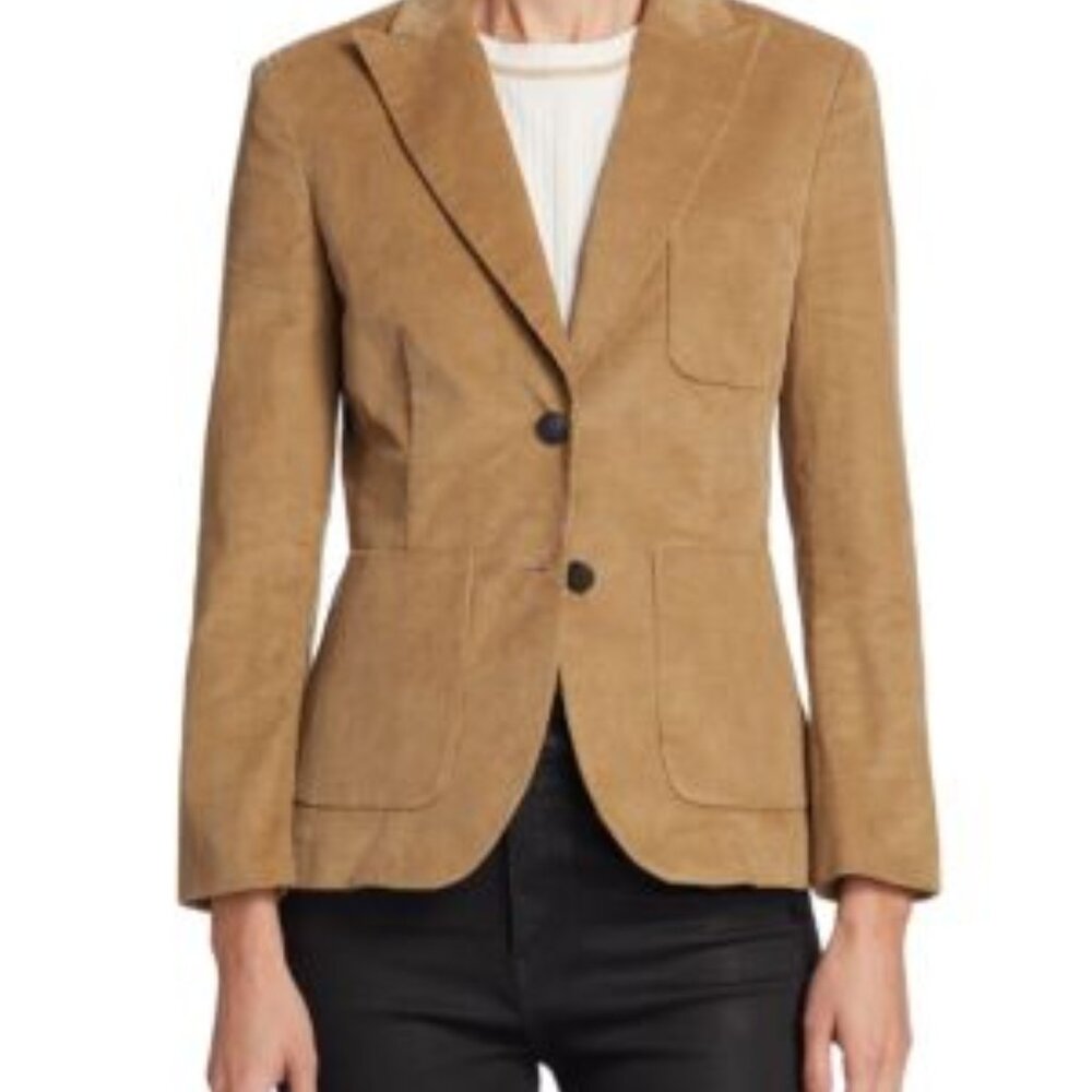 NWT Rag & Bone Nancy Slim Corduroy Blazer - Camel - 6